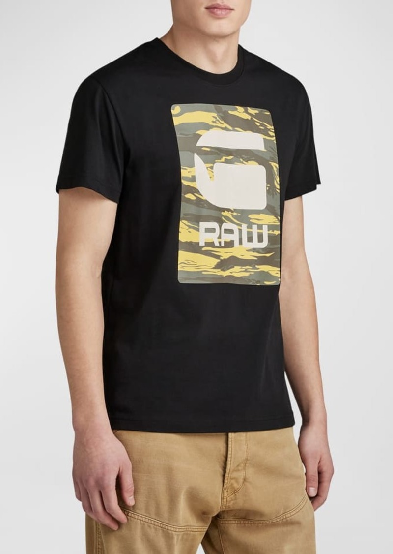 G Star Raw Denim Men's Camo Box Graphic T-Shirt