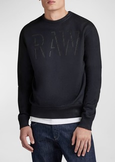 G Star Raw Denim Men's Coated Logo Sweatshirt
