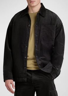 G Star Raw Denim Men's Corduroy Boxy Shirt Jacket