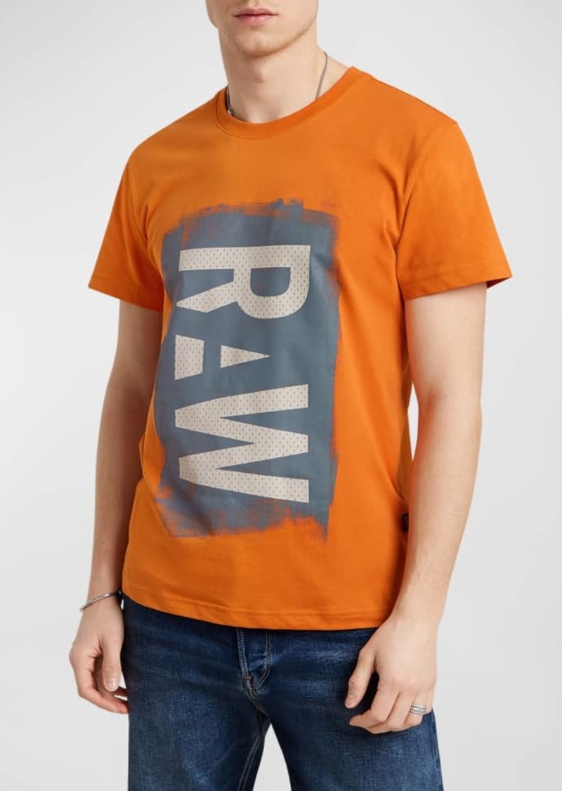 G Star Raw Denim Men's Painted Logo T-Shirt