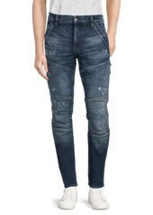 G Star Raw Denim Rackam High Rise Skinny Distressed Jeans