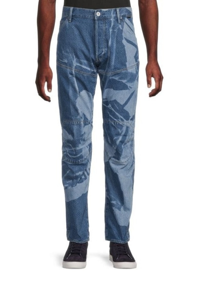 G Star Raw Denim Regular Fit Pattern Jeans