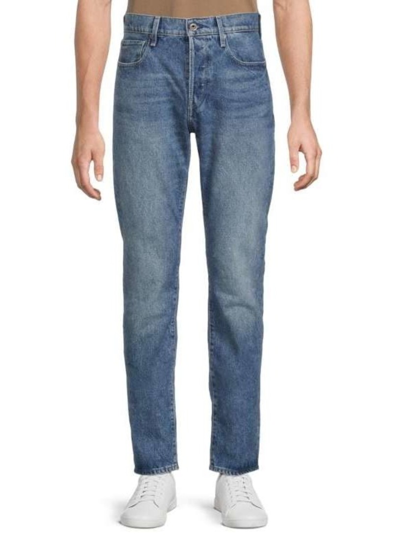 G Star Raw Denim Regular Fit Whiskered Jeans