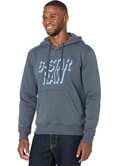G Star Raw Denim Retro Shadow Logo Hooded Sweatshirt