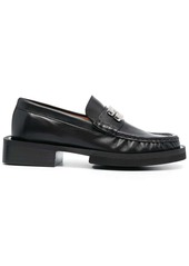 Ganni 30mm logo-plaque loafers