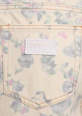 Ganni Angi Printed Cotton Denim Jeans