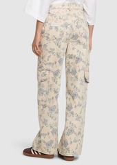 Ganni Angi Printed Cotton Denim Jeans