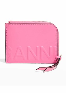 Ganni Banner Recycled Leather Wallet