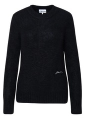 Ganni Black alpaca blend sweater