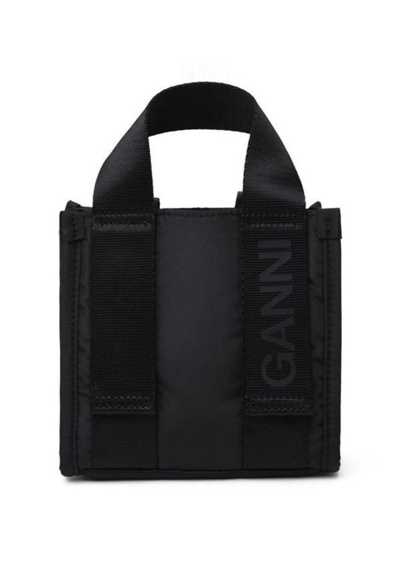 Ganni Black polyester mini bag
