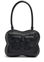 Ganni Butterfly Recycled Leather Shoulder Bag