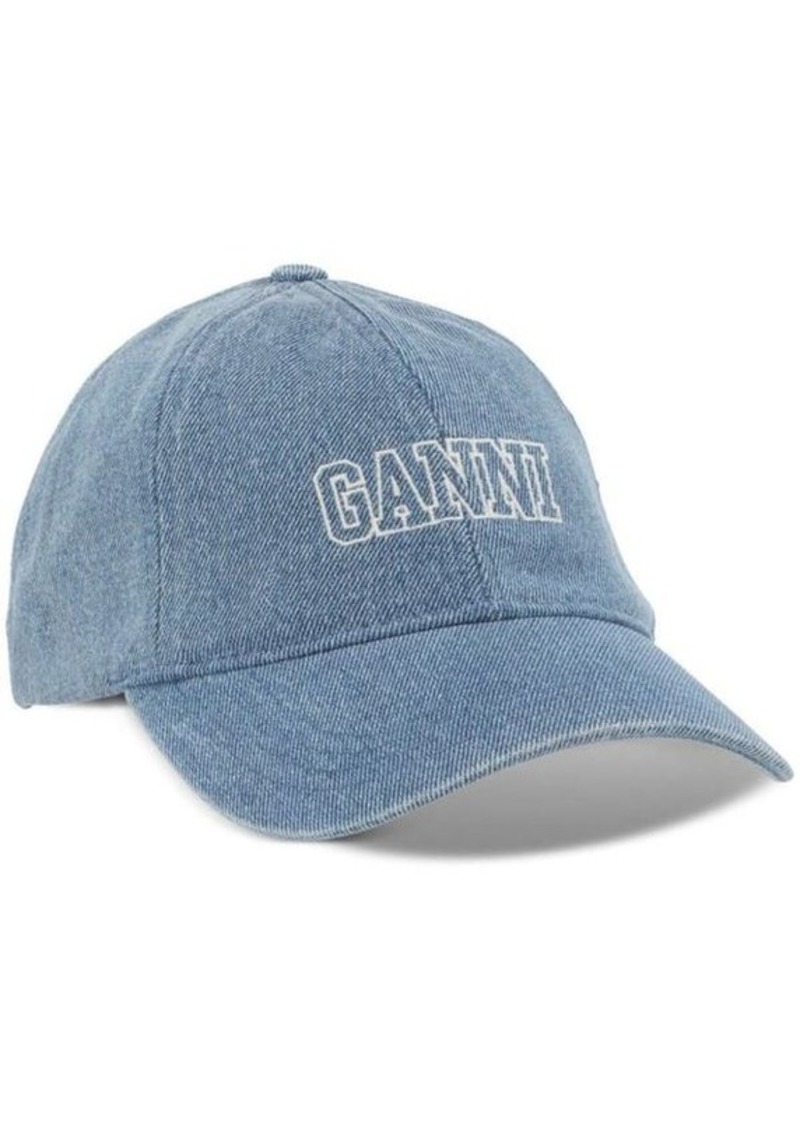 Ganni Cap Hat Denim