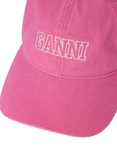 Ganni Cotton Baseball Cap