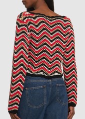 Ganni Cotton Crochet Cardigan