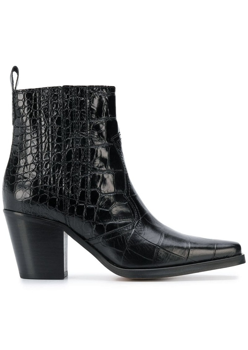 brooklyn crocodile effect boots