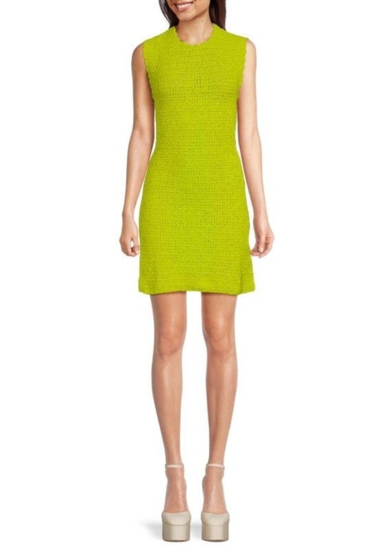 Ganni Crochet Sheath Mini Dress