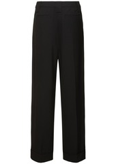 Ganni Drapey Mélange Loose Mid Waist Pants