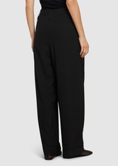 Ganni Drapey Mélange Loose Mid Waist Pants