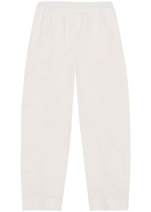 Ganni elasticated-waist tapered trousers