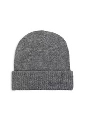 Ganni Embroidered Logo Wool-Blend Beanie