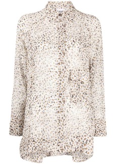 Ganni floral-print long-sleeve shirt