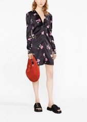 Ganni floral-print minidress