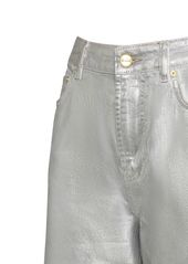 Ganni Foil Coated Denim Jeans