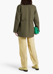 GANNI - Bead-embellished two-tone twill jacket - Green - DE 40