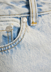 GANNI - Bleached high-rise straight-leg jeans - Blue - 25