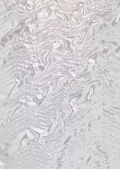 GANNI - Cold-shoulder cropped metallic cotton-blend cloqué top - Metallic - DE 32