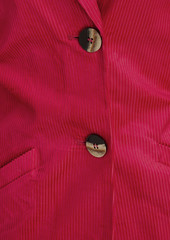 GANNI - Cotton-blend corduroy blazer - Pink - DE 44