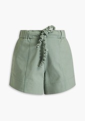 GANNI - Cotton shorts - Green - DE 40