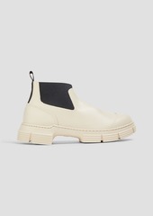 GANNI - Crop City rubber ankle boots - White - EU 40