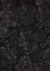 GANNI - Cutout bead-embellished cloqué flared pants - Black - DE 36