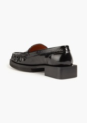 GANNI - Embellished patent-leather loafers - Black - EU 36