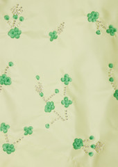 GANNI - Embellished shell midi dress - Green - DE 36