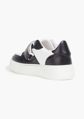 GANNI - Faux leather and canvas sneakers - Black - EU 38