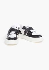 GANNI - Faux leather and canvas sneakers - Black - EU 38