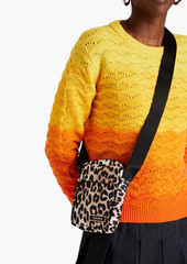 GANNI - Festival mini leopard-print shell shoulder bag - Animal print - OneSize