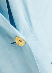 GANNI - Floral-jacquard jacket - Blue - DE 32
