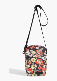 GANNI - Festival mini floral-print shell shoulder bag - Black - OneSize