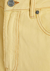 GANNI - High-rise wide-leg jeans - Yellow - 24