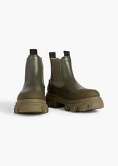 GANNI - Leather Chelsea boots - Green - EU 36