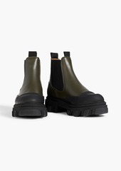 GANNI - Leather Chelsea boots - Green - EU 36