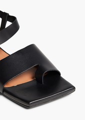 GANNI - Leather sandals - Black - EU 35