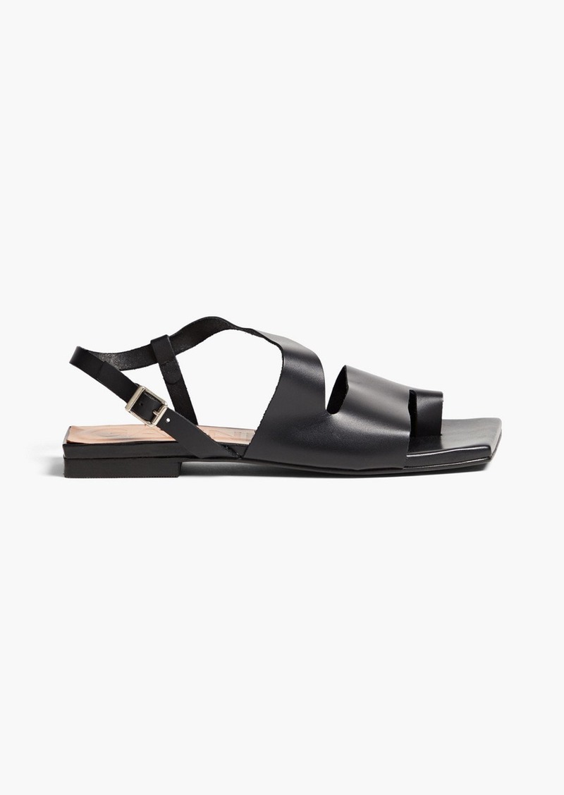 GANNI - Leather sandals - Black - EU 35