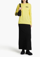 GANNI - Printed cotton-jersey top - Yellow - XXS