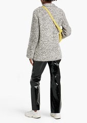 GANNI - Ribbed alpaca-blend half-zip sweater - Gray - XS