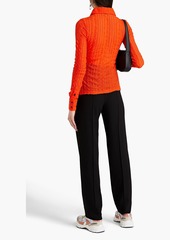 GANNI - Stretch-cloqué shirt - Orange - DE 34