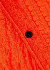 GANNI - Stretch-cloqué shirt - Orange - DE 34